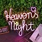 Heavens Night Pink Neon Sign