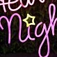 Heavens Night Pink Neon Sign