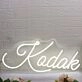 Kodak White Neon Sign