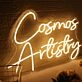 Cosmos Artistry Yellow Neon Sign