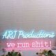 ARJ Productions We Run Shit Custom Neon Sign