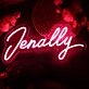 Jenally Red Neon Sign