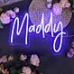 Maddy Blue Neon Sign