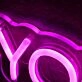You Are Names Pink Neon Sign