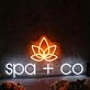 Spa Co With Lotus Custom Neon Sign