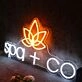 Spa Co With Lotus Custom Neon Sign