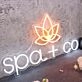 Spa Co With Lotus Custom Neon Sign