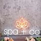 Spa Co With Lotus Custom Neon Sign