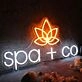 Spa Co With Lotus Custom Neon Sign