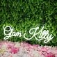 Glam Kitty White Neon Sign