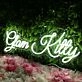 Glam Kitty White Neon Sign