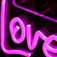Love That Journey For Me Pink Neon Sign