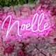 Noelle Pink Neon Sign