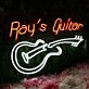 Rays Guitar Custom Neon Sign