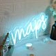 Maps Blue LED Neon Sign