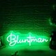 Bluntman Green Neon Sign