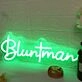 Bluntman Green Neon Sign
