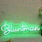 Bluntman Green Neon Sign