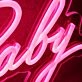 Hood Baby Red Neon Sign