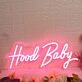 Hood Baby Red Neon Sign