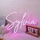 Sylvia Pink Neon Sign
