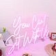 You Cant Sit With Us Pink Neon Sign