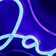 Jacob Houa Blue Neon Sign