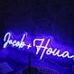Jacob Houa Blue Neon Sign