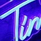 One Cupata Time Blue Neon Sign