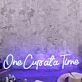 One Cupata Time Blue Neon Sign