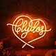 Clydos Orange Neon Sign