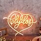 Clydos Orange Neon Sign