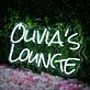 Olivias Lounge White Neon Sign