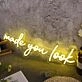 Made You Look Yellow Neon Sign