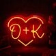OK Heart Neon Sign