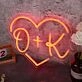 OK Heart Neon Sign