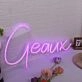 Geaux Purple Neon Sign
