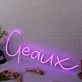 Geaux Purple Neon Sign
