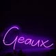 Geaux Purple Neon Sign