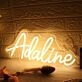 Adaline Yellow Neon Sign