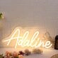 Adaline Yellow Neon Sign