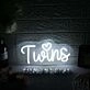 Twins White Neon Sign