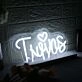 Twins White Neon Sign