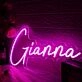 Gianna Pink Neon Sign