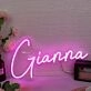 Gianna Pink Neon Sign