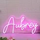 Aubrey Pink Neon Sign