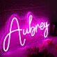 Aubrey Pink Neon Sign