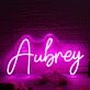 Aubrey Pink Neon Sign