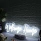 Welcome Home White Neon Sign
