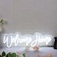 Welcome Home White Neon Sign